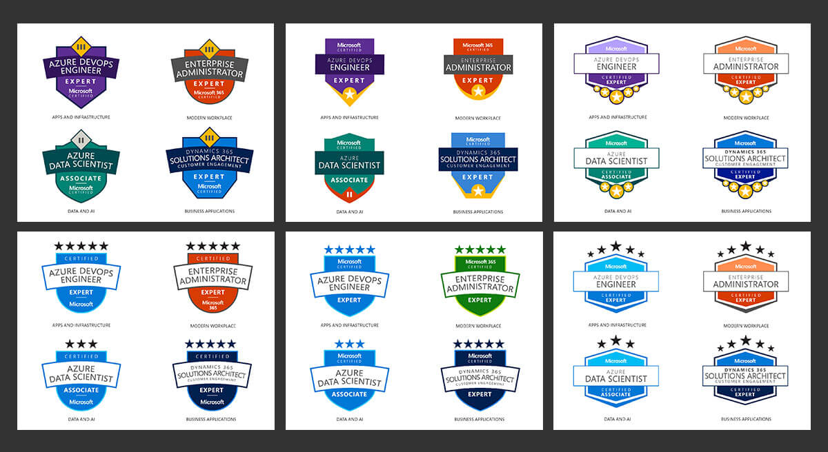 Design exploration for badges