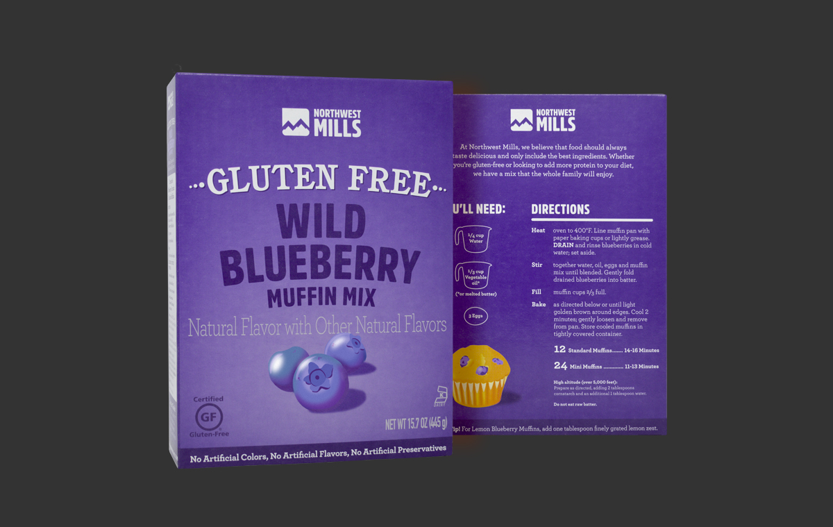 Northwest Mills Gluten Free Blueberry Muffin Mix